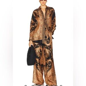 ZIMMERMAN silk Paisley Set-Top & Pants Size 2(medium)